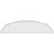 Ekena Millwork Elliptical Smooth Architectural Grade PVC Pediment, 74"W x 19-1/2"H x 2"P PEDPS074X195ELL00 - alternate 6